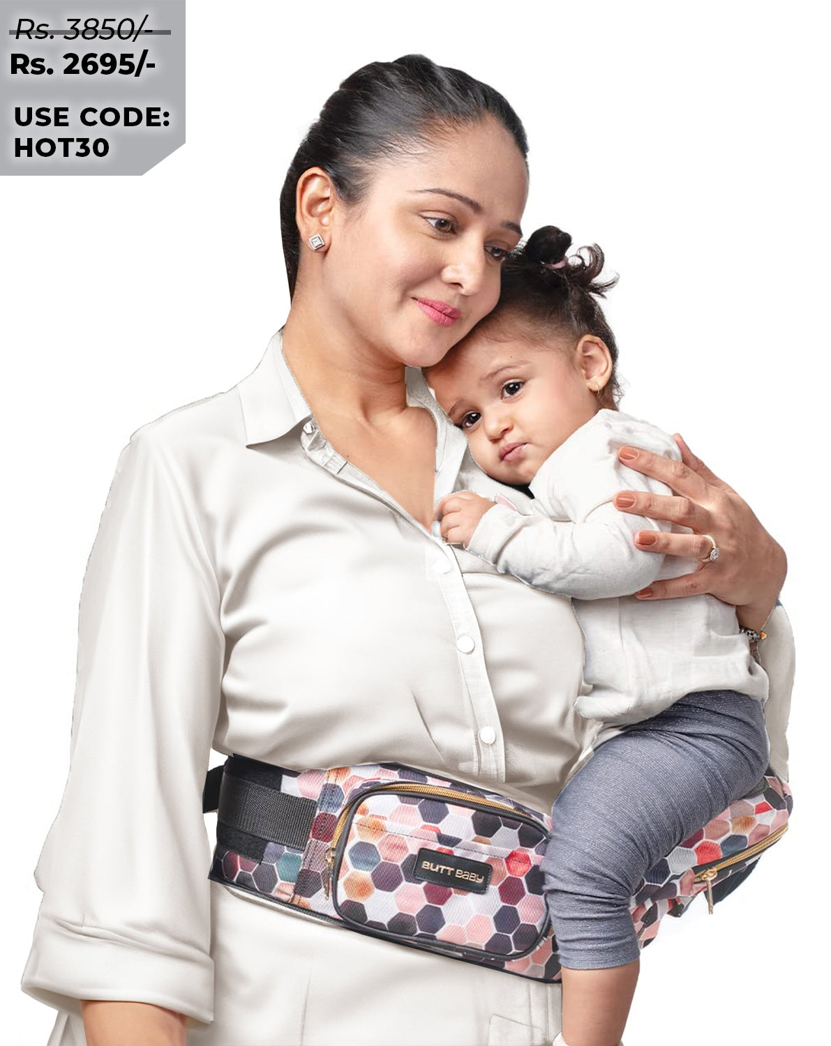 Honeycomb Baby Carrier with Hip Seat