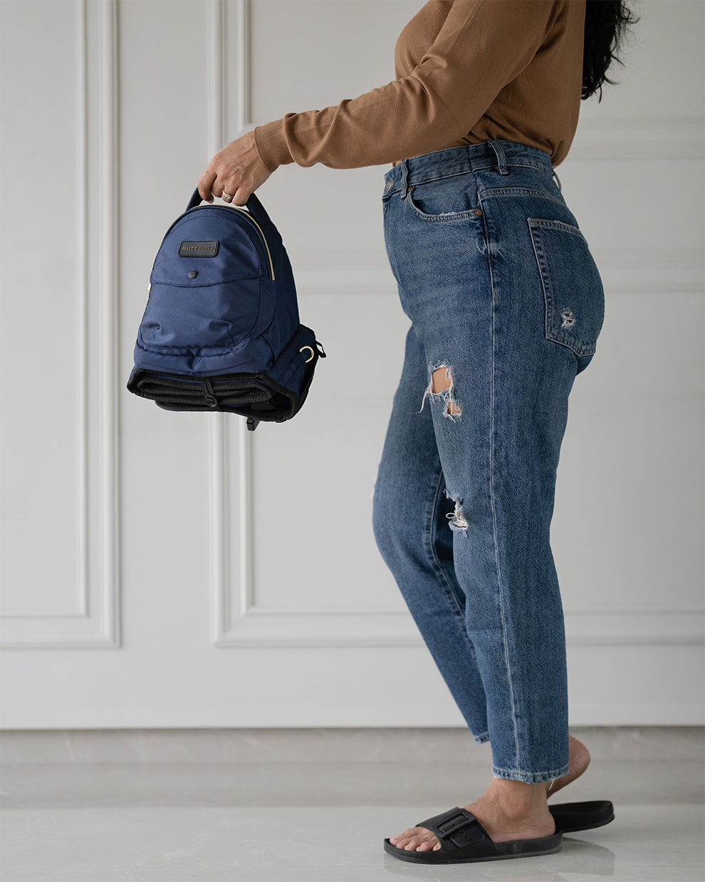 Navy Baby Carriers with Hip Seat