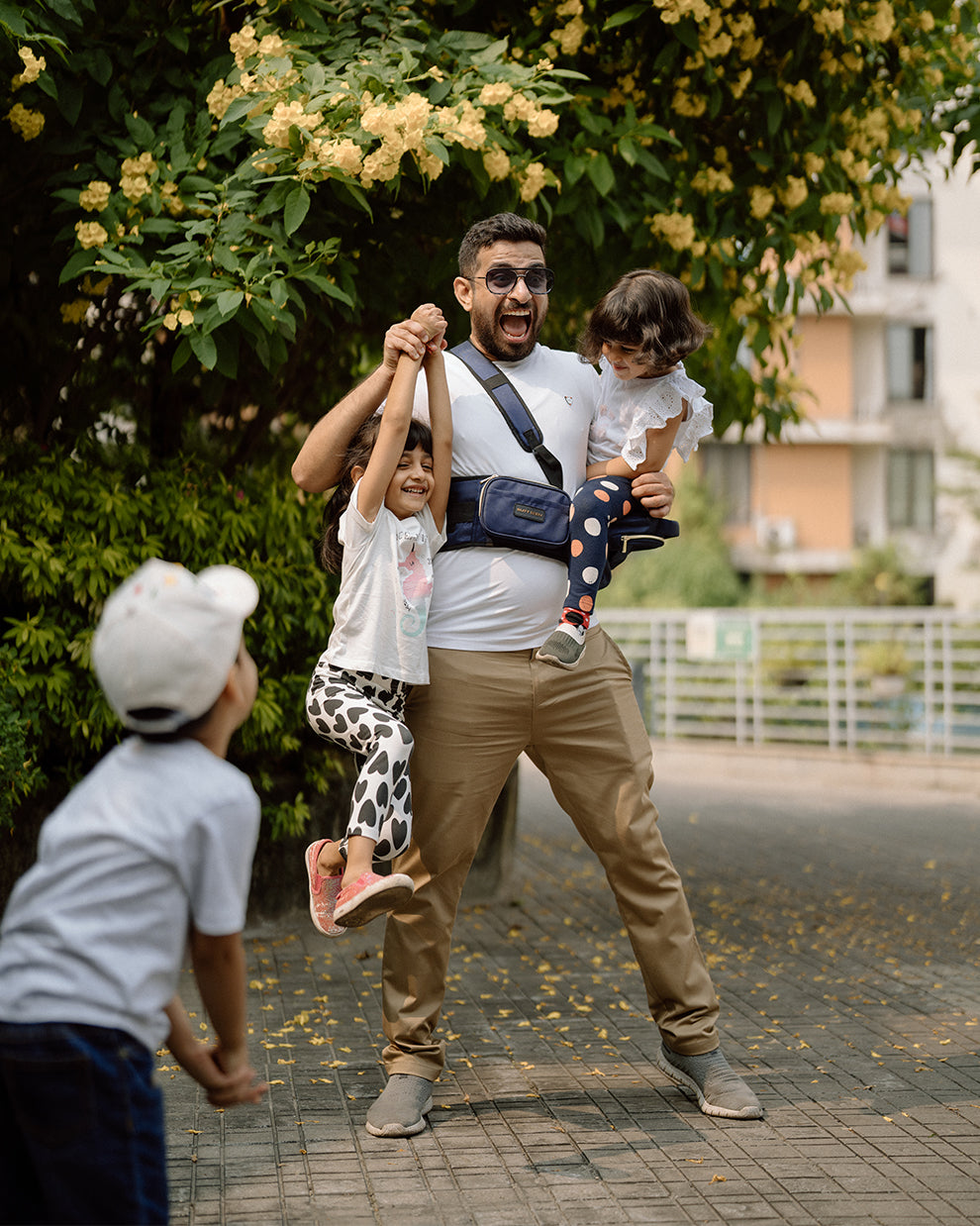 Navy Baby Carriers with Hip Seat