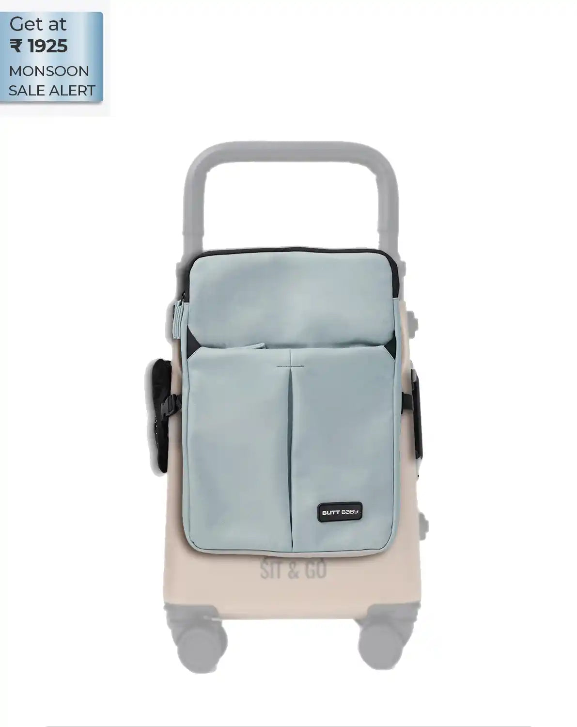 convertible travel jacket bag backpack with suitcase attachment for carrying electronics documents and travel essentials colour blue butt baby