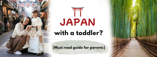 Indian family travelling in Japan with a toddler