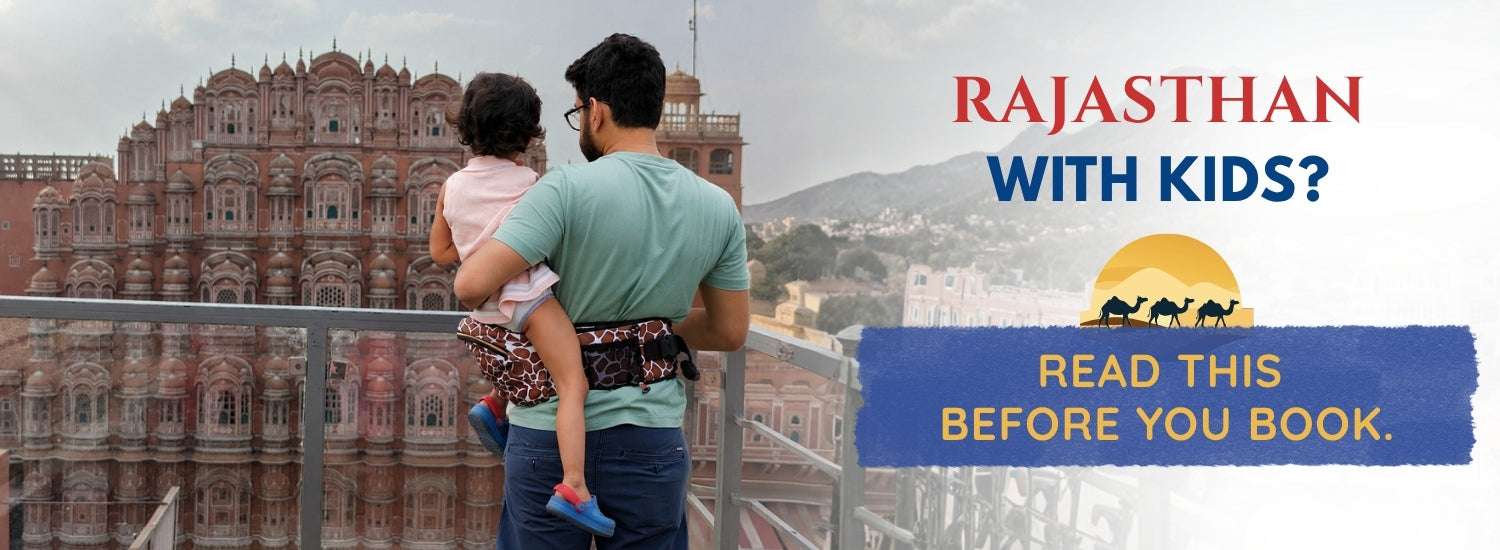 Rajasthan Road Trip with Toddlers — fort visit hero (Butt Baby)