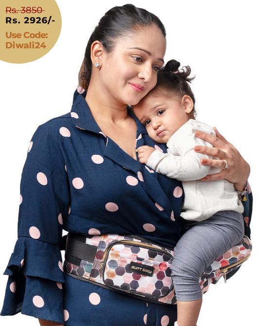 Honeycomb Baby Carrier with Hip Seat