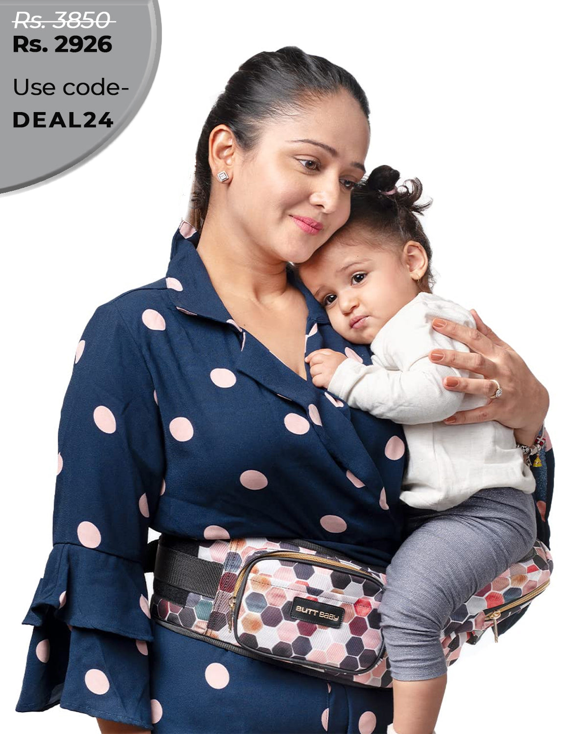 Honeycomb Baby Carrier with Hip Seat