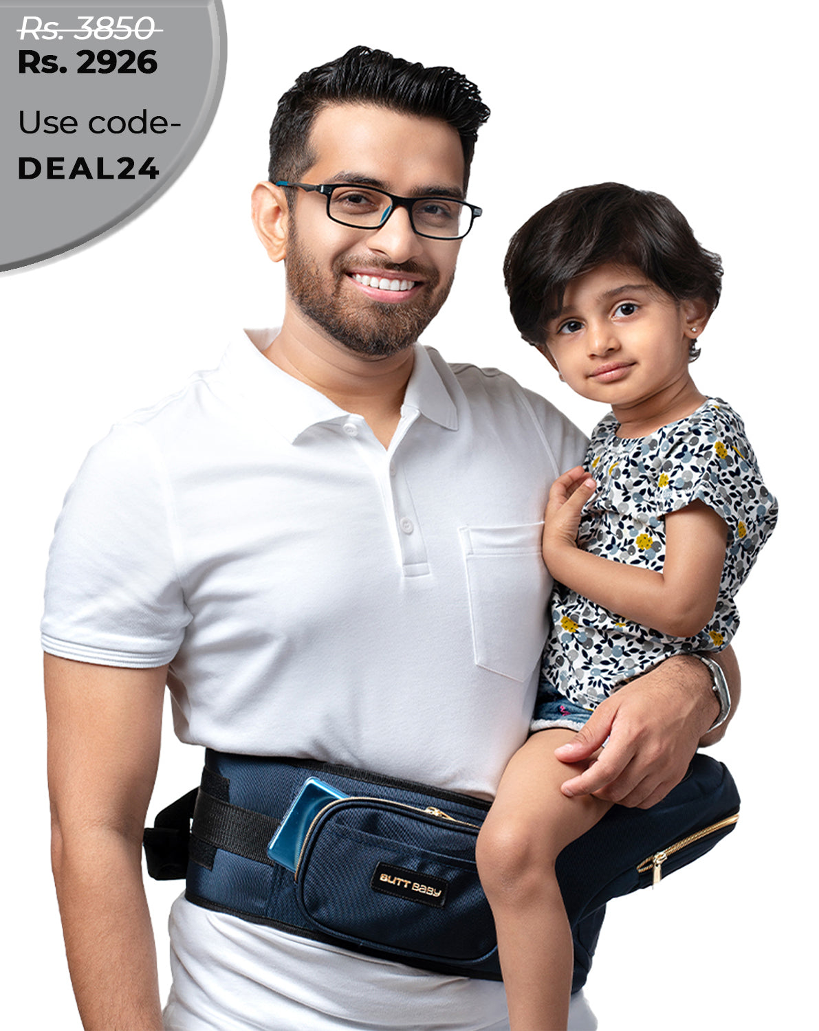 Baby Waist Carrier Navy Blue Baby Hip Carrier Waist Seat Butt Baby