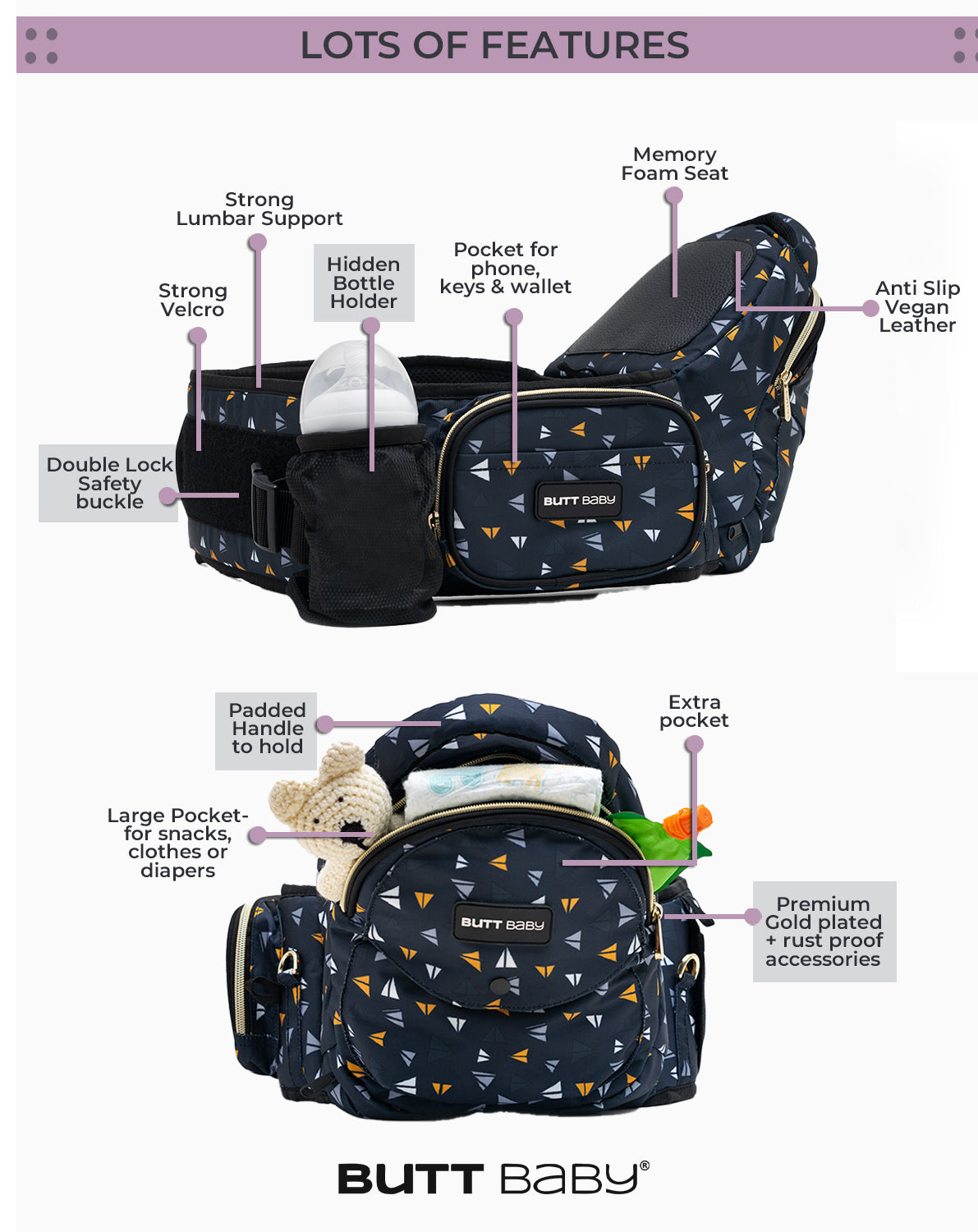 Buy Airplanes Infant Hip Carrier for Your Toddler Baby Butt Baby