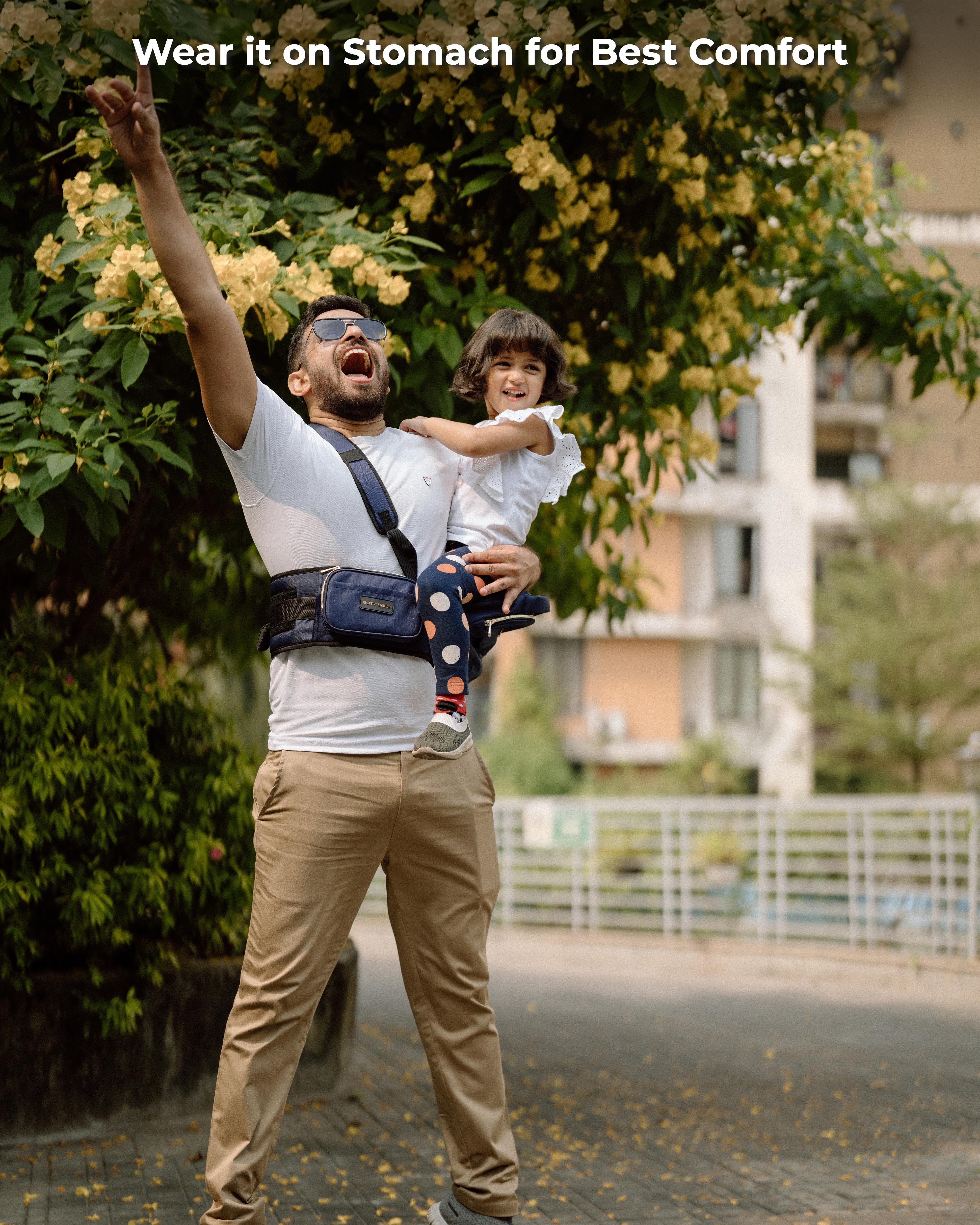 Baby Waist Carrier Navy Blue Baby Hip Carrier Waist Seat Butt Baby