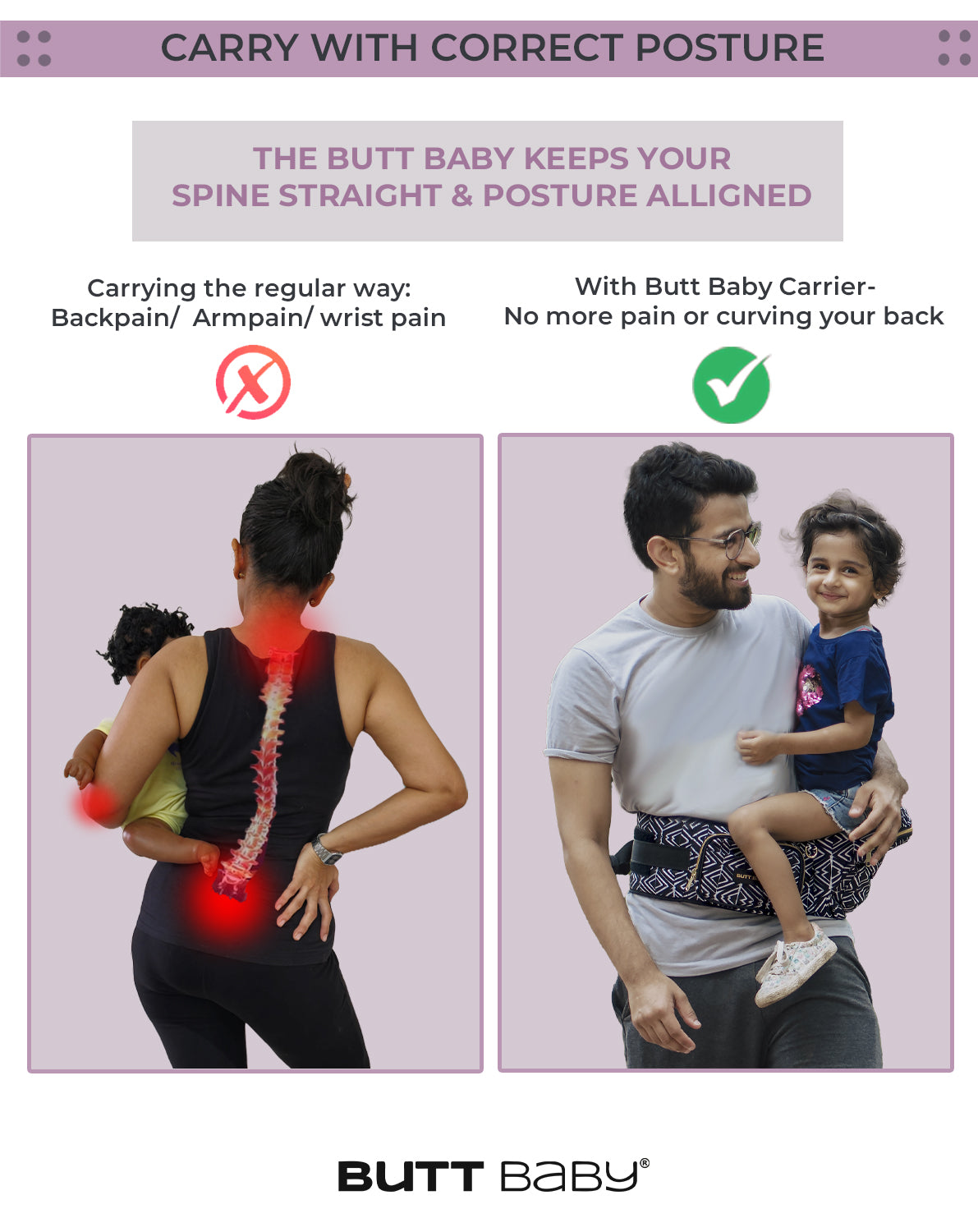 Tribal Route Best Baby Carrier With Hip Seat for Your Baby Butt Baby