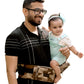 Luxury Brown Sand Baby Carrier with Hip Seat