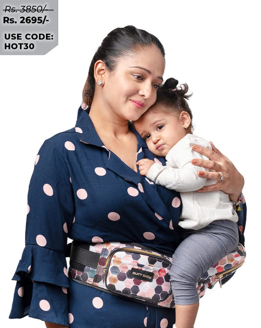 Honeycomb Baby Carrier with Hip Seat