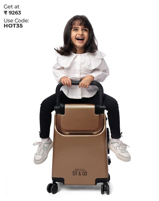 Rustic Bronze Cabin Luggage Carrier - Sit & Go