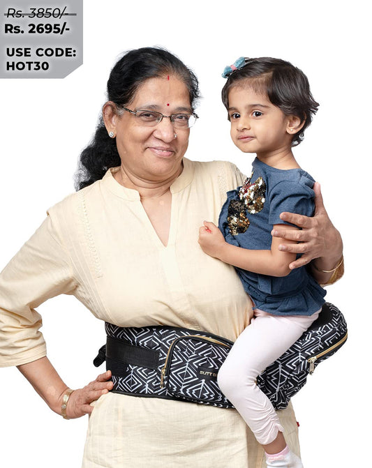 Tribal Route Baby Carrier with Hip Seat