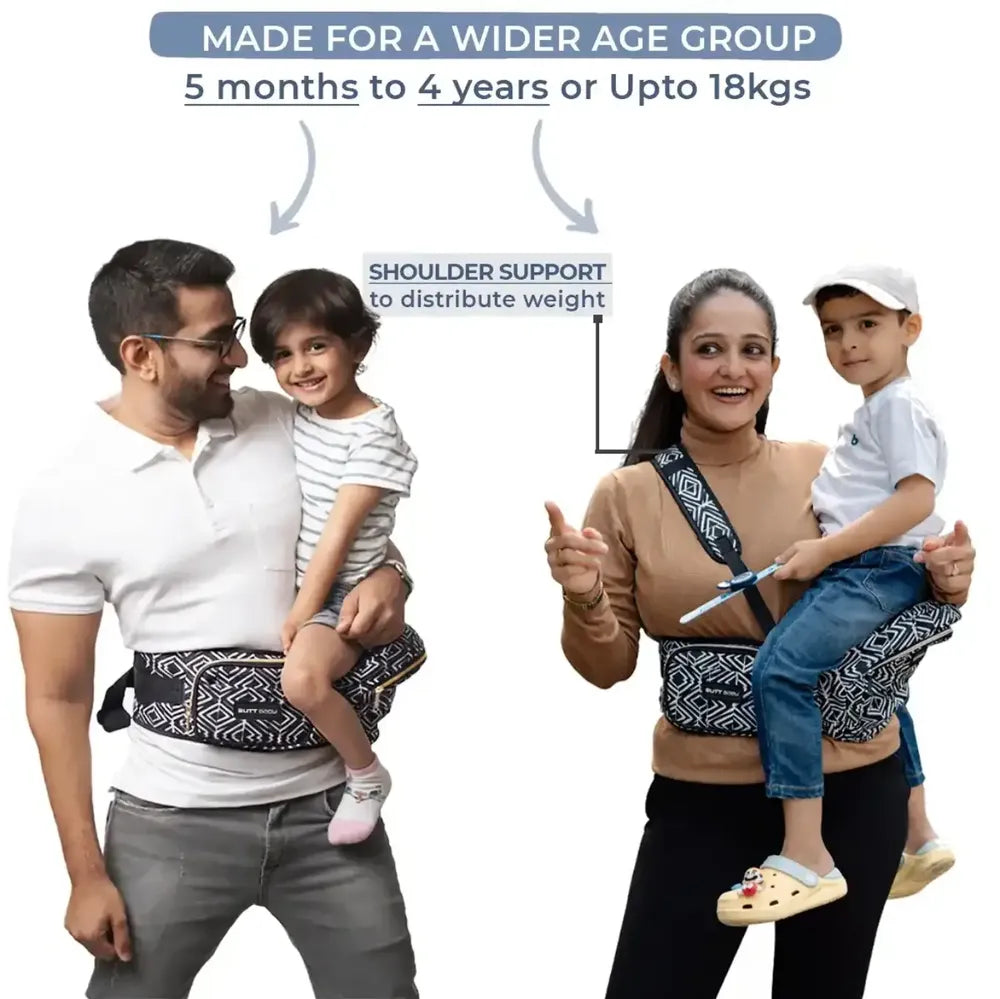 Tribal Route Baby Carrier with Hip Seat