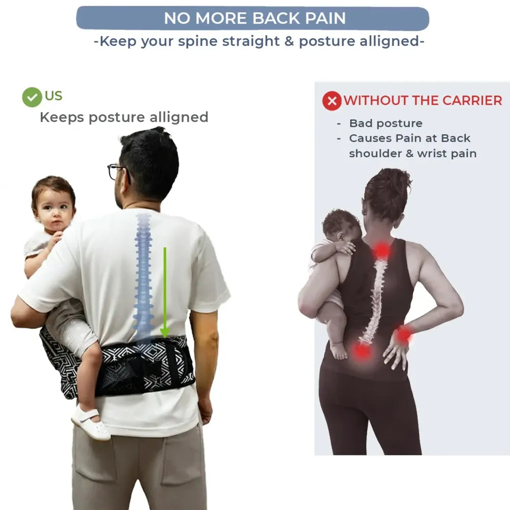 Tribal Route Baby Carrier with Hip Seat