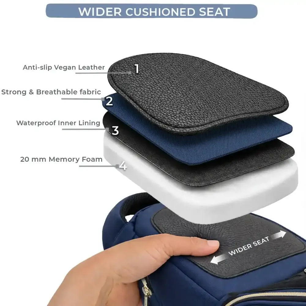 Navy Baby Carriers with Hip Seat