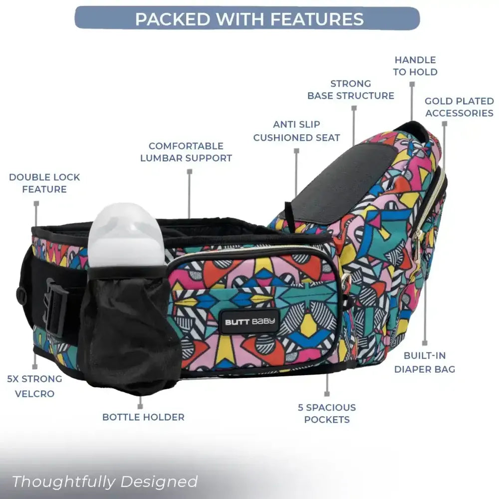 Comic Baby Carriers with Hip Seat