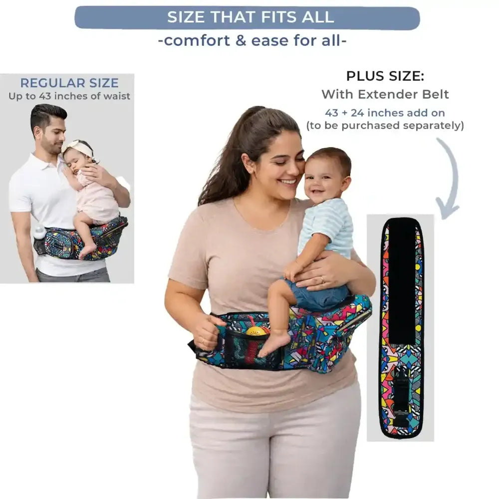 Comic Baby Carriers with Hip Seat