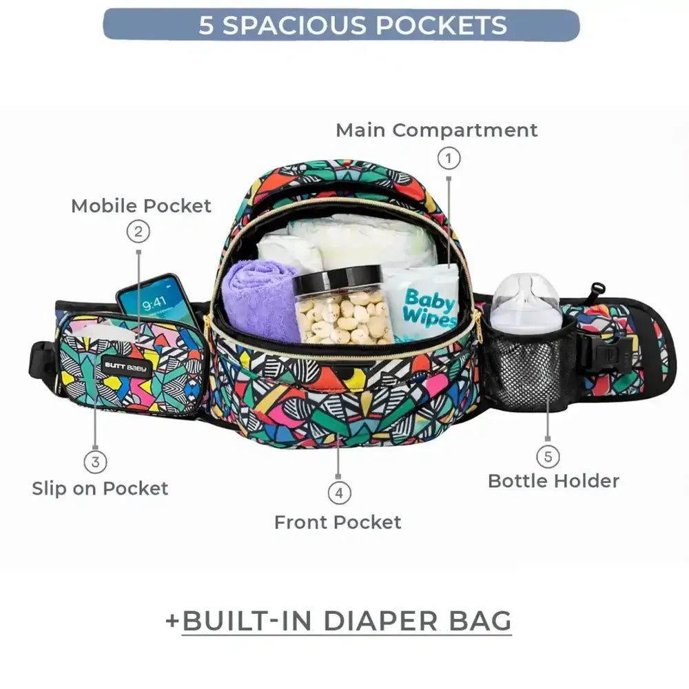 Comic Baby Carriers with Hip Seat