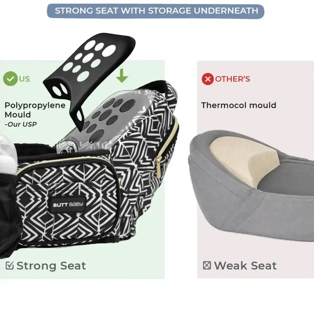 Tribal Route Baby Carrier with Hip Seat