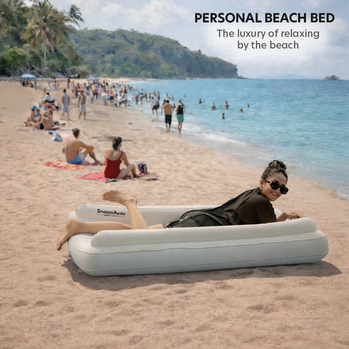 Warm Ivory Inflatable Bed