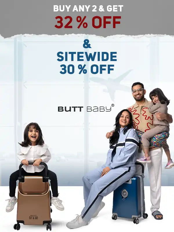 baby carrier hip seat  and cabin luggage baby carrier from buttbaby sit and go collection
