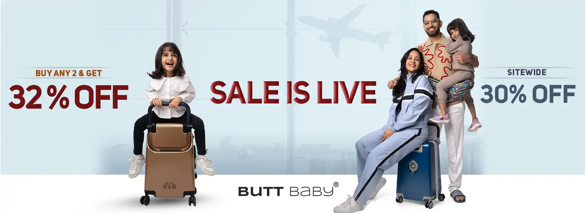 baby carrier hip seat  and cabin luggage baby carrier from buttbaby sit and go collection