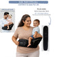 Black Gold Baby Carrier with Hip Seat