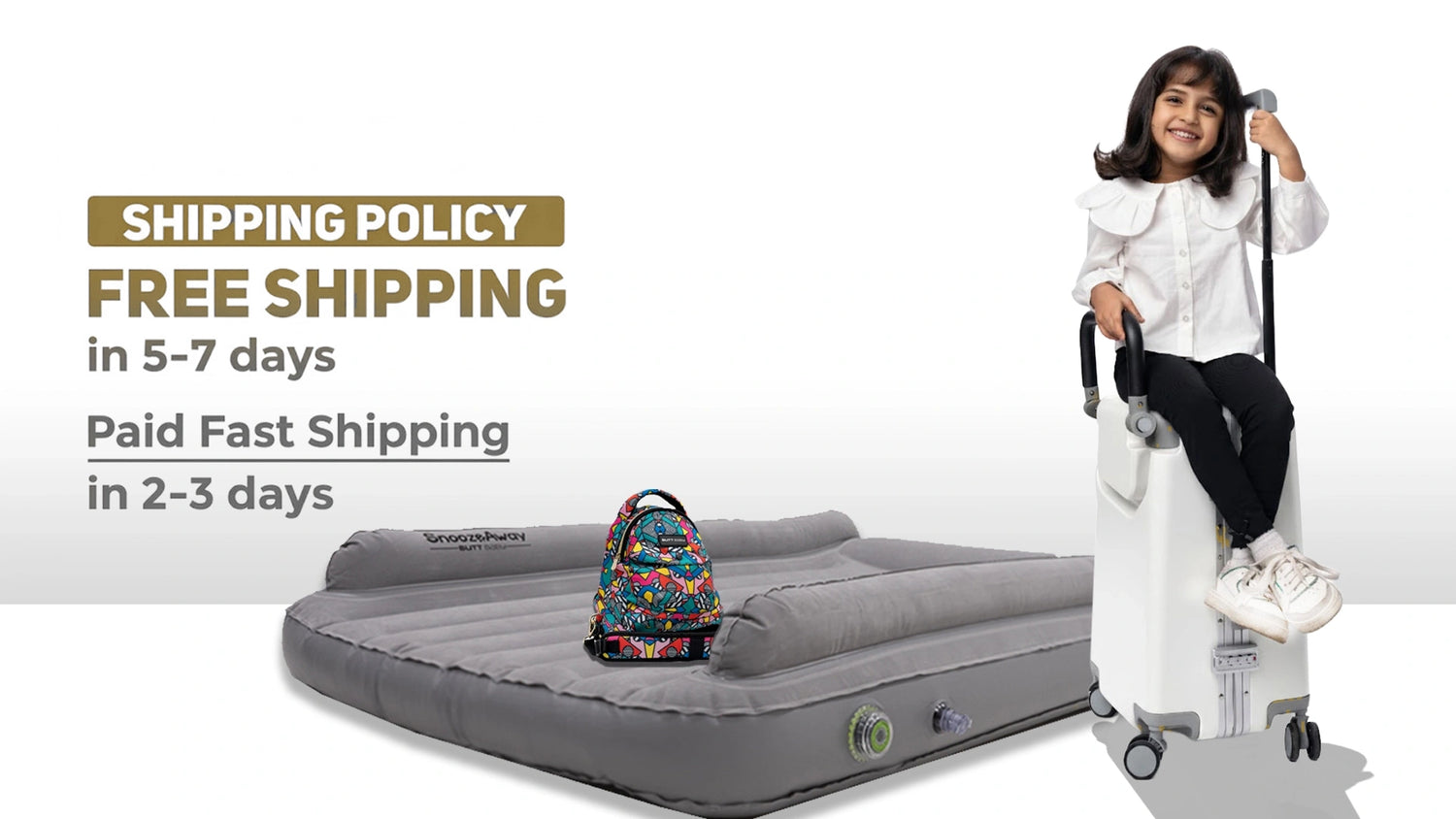 shipping policy of buttbaby with delivery time and order process details