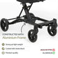 Butt Baby Get Going big kids travel stroller to scooter in forest green constructed with aluminium frame strong yet light weight premium quality.