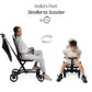 Butt Baby Get Going big kids travel stroller to scooter in ivory creme India's  first stroller to scooter in 1 second.