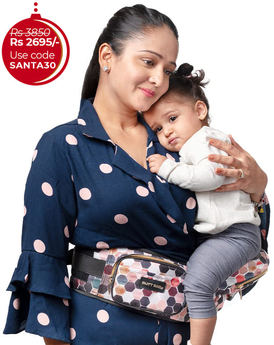 Honeycomb Baby Carrier with Hip Seat