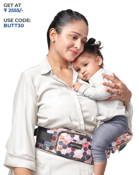 Honeycomb Baby Carrier with Hip Seat