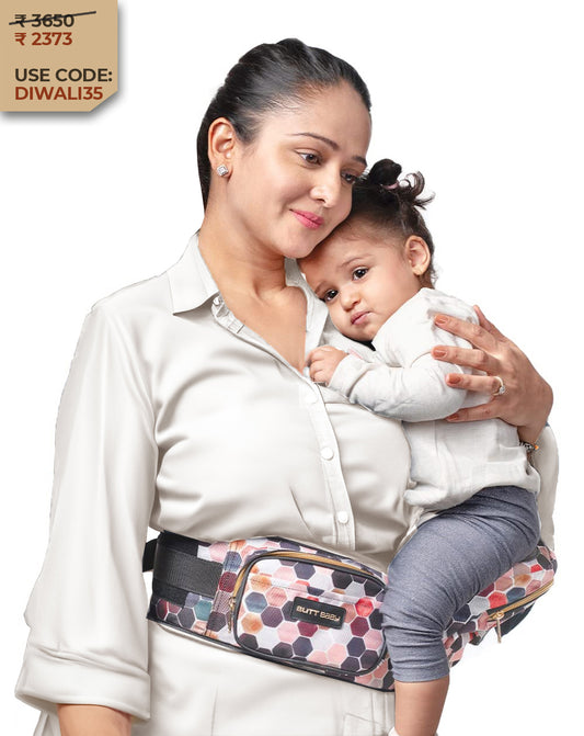Honeycomb Baby Carrier with Hip Seat