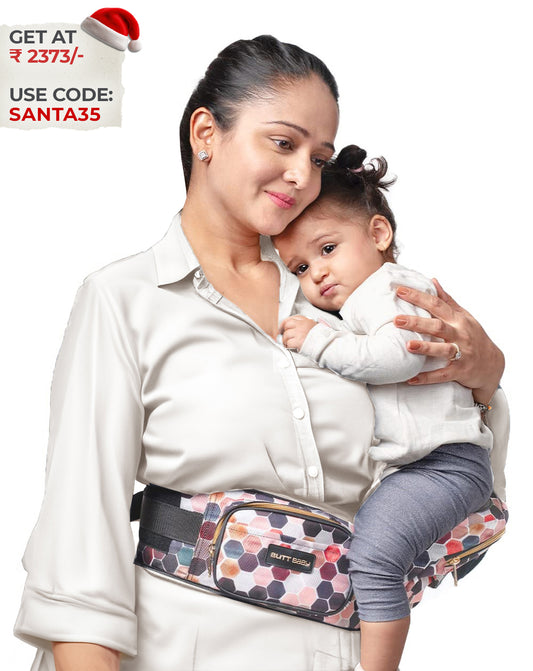 Honeycomb Baby Carrier with Hip Seat