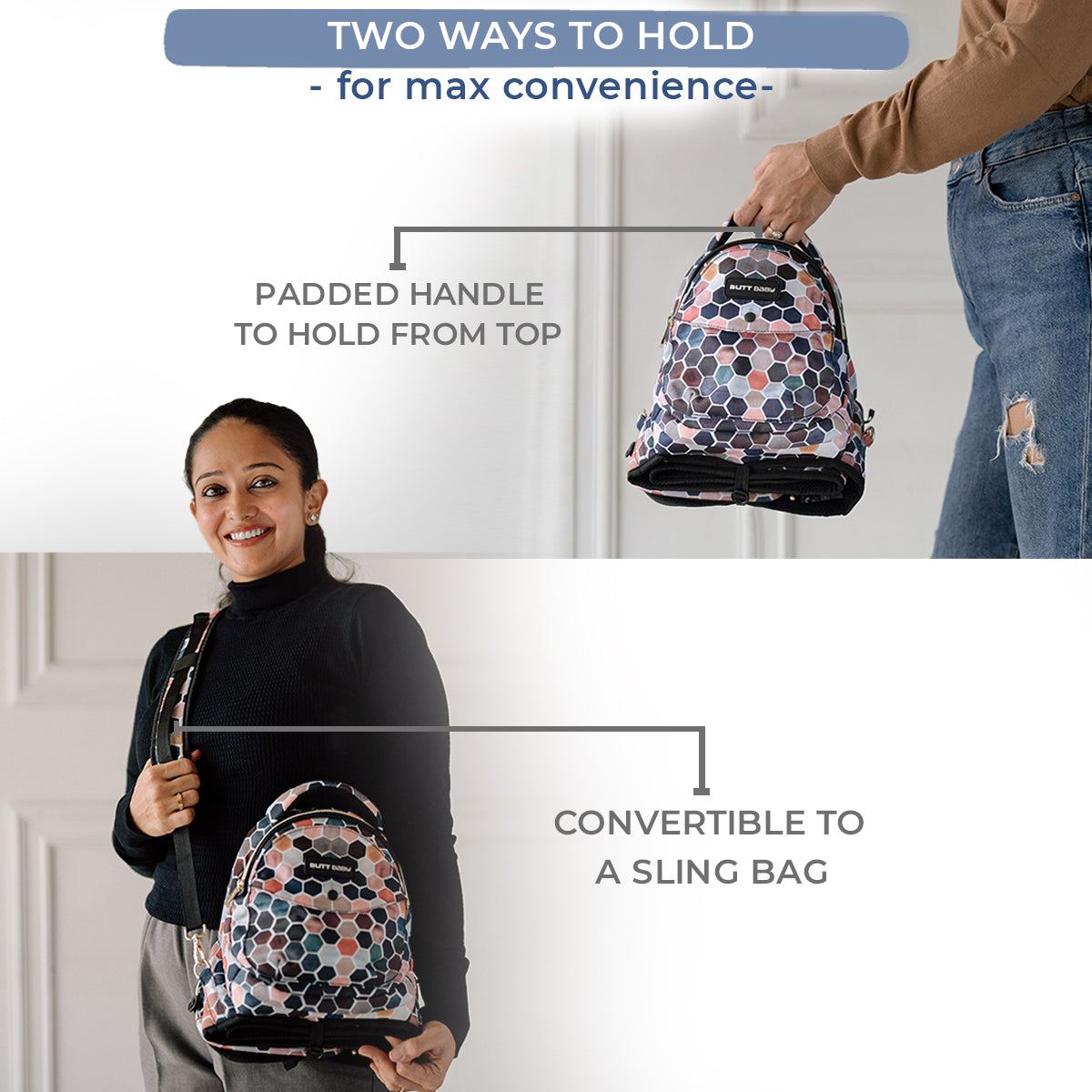 Honeycomb Baby Carrier with Hip Seat