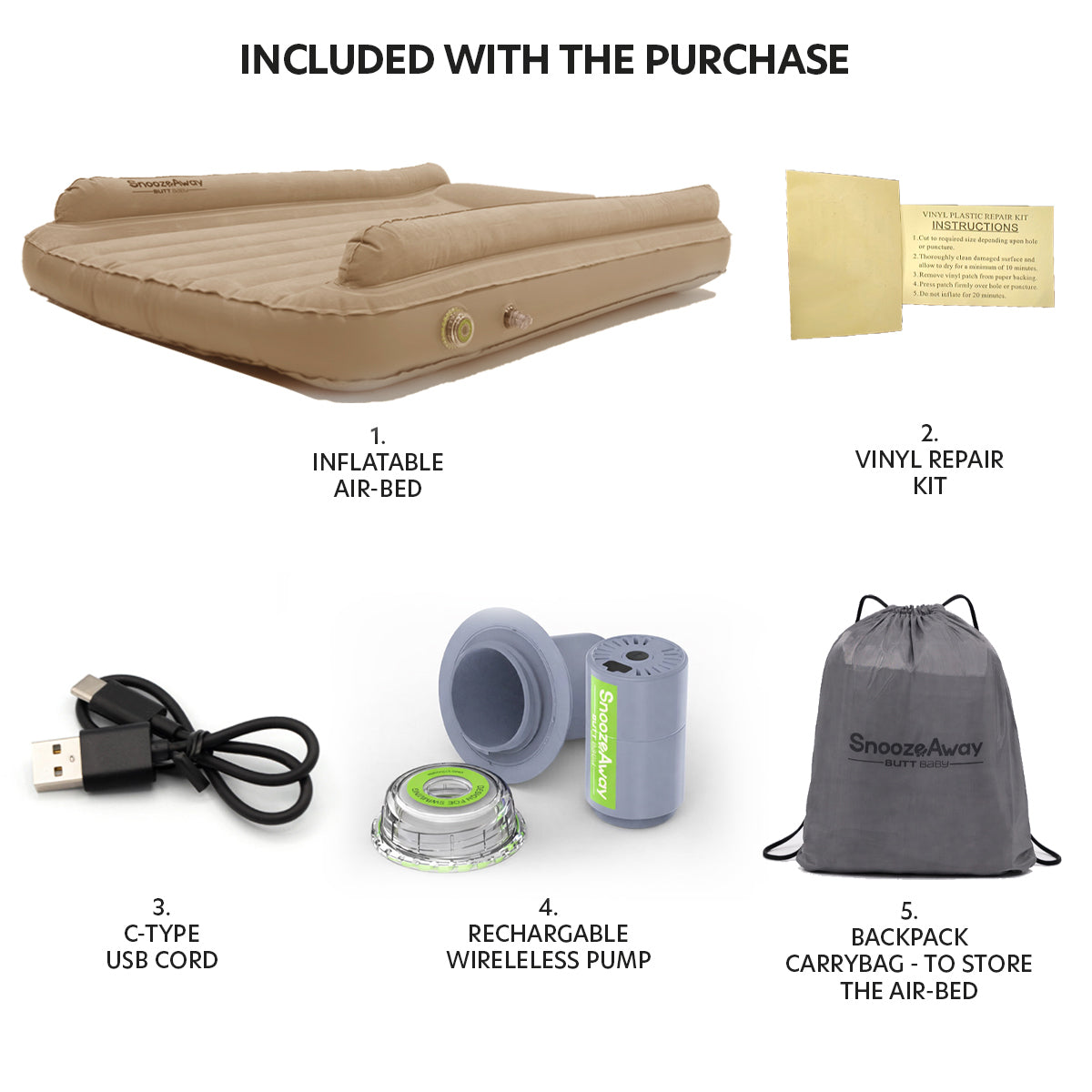 Desert Beige Inflatable Bed