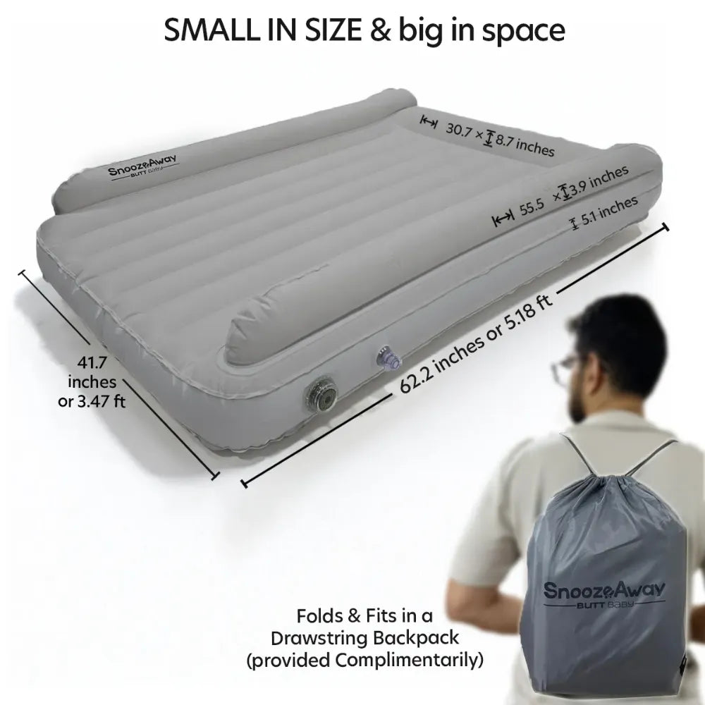 inflatable air bed mattress for comfortable and easy travel dimension