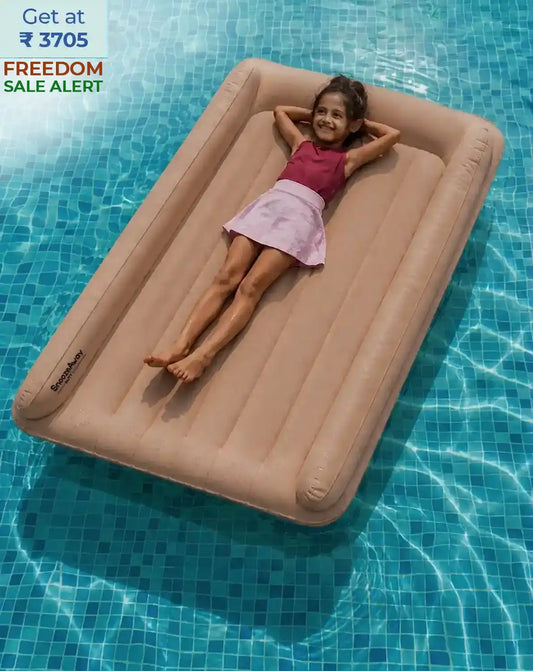 inflatable bed air mattress air bed for comfortable and portable use at swimming pool for fun and relax