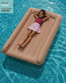 Inflatable Bed Air Mattress Air Bed for Comfortable and Portable Use | Desert Beige Butt Baby