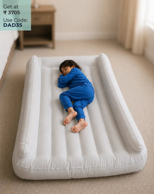 inflatable bed air mattress air bed for comfortable and portable use anywhere like hotel, beach, park, trekking fathers day special