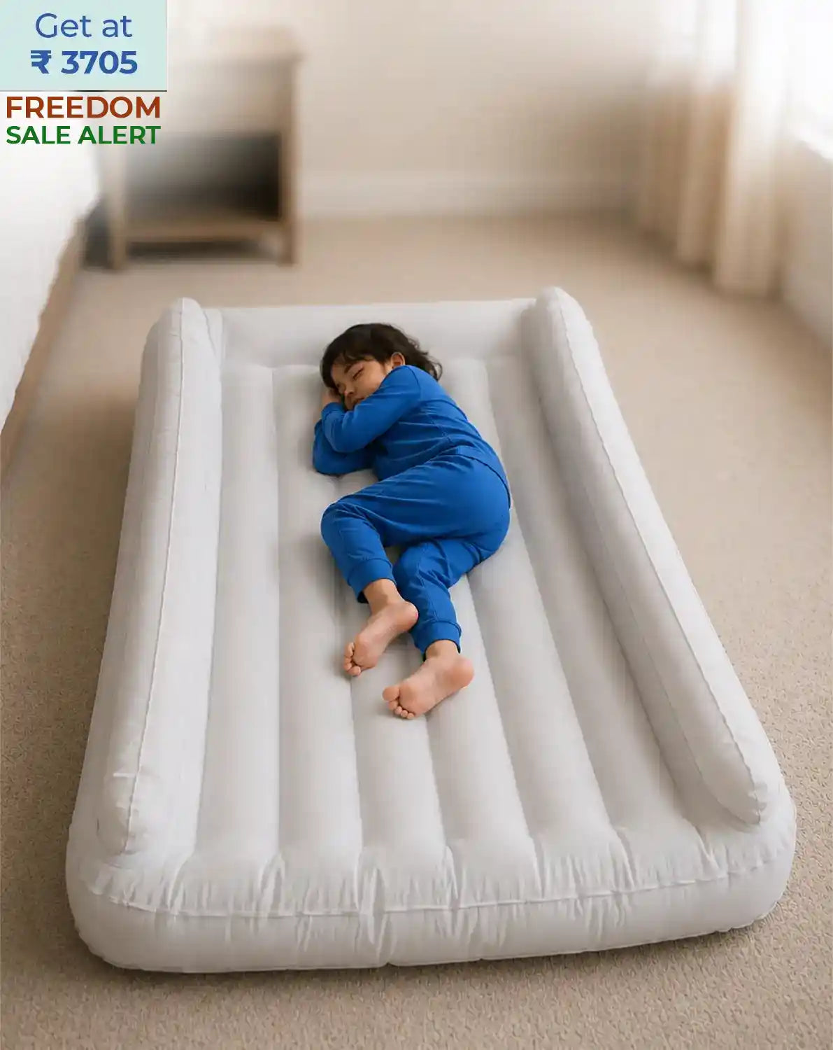 inflatable bed air mattress air bed for comfortable and portable use anywhere like hotel, beach, park, trekking