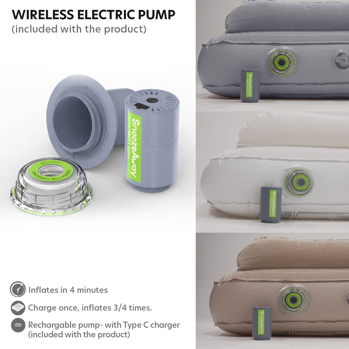 Desert Beige Inflatable Bed