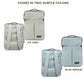 convertible travel jacket bag backpack with suitcase attachment for carrying electronics documents and travel essentials comes with two subtle colour