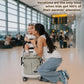 convertible travel jacket bag backpack with suitcase attachment for carrying electronics documents and travel essentials use at airports