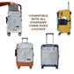 convertible travel jacket bag backpack with suitcase attachment for carrying electronics documents and travel essentials compatible with all standard cabin sized luggage