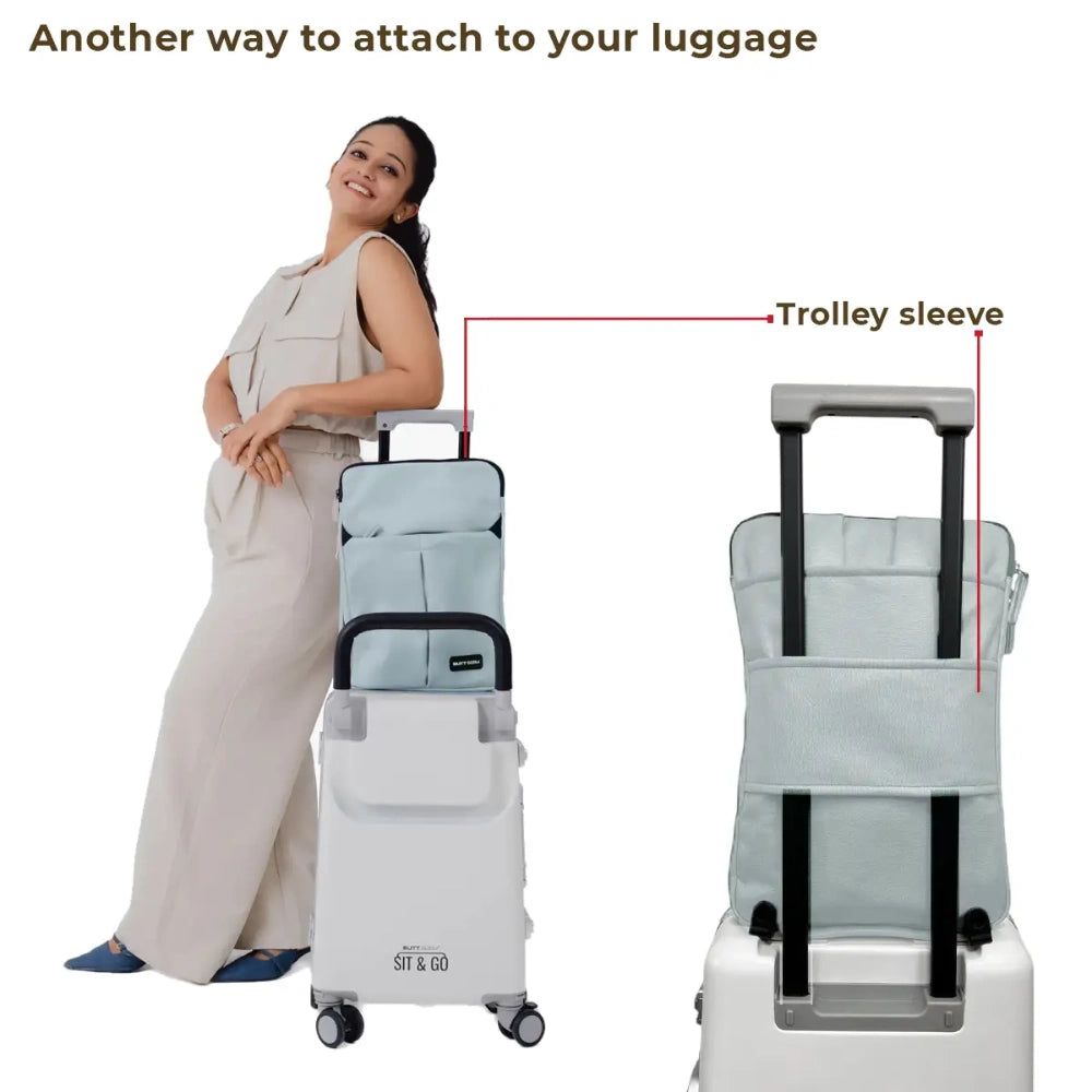 convertible travel jacket bag backpack with suitcase attachment for carrying electronics documents and travel essentials another way to attach with your luggage