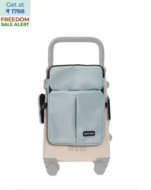 Convertible Travel Backpack | Butt Baby® Sit & Go Jacket Bag - Blue