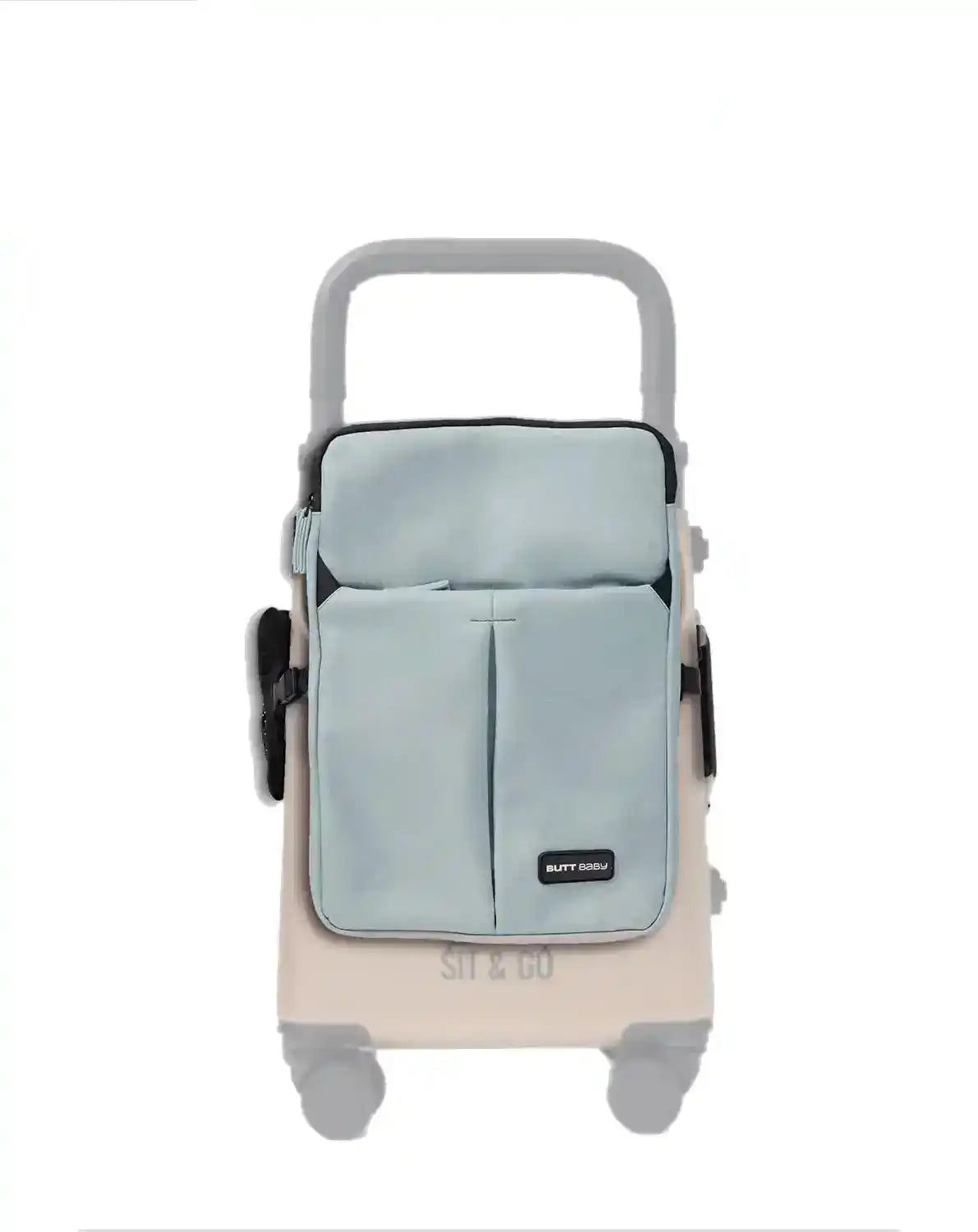 convertible travel jacket bag backpack with suitcase attachment for carrying electronics documents and travel essentials colour blue butt baby