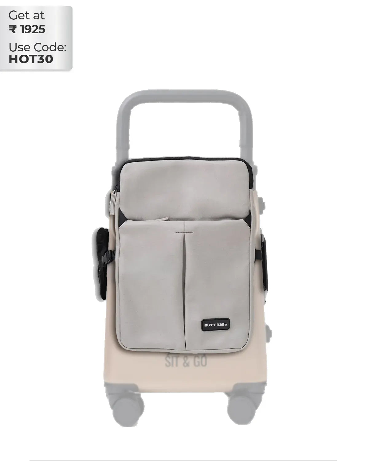 convertible travel jacket bag backpack with suitcase attachment for carrying electronics documents and travel essentials colour grey buttbaby