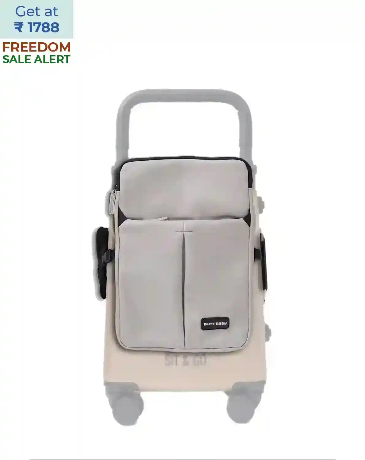 convertible travel jacket bag backpack with suitcase attachment for carrying electronics documents and travel essentials colour grey buttbaby